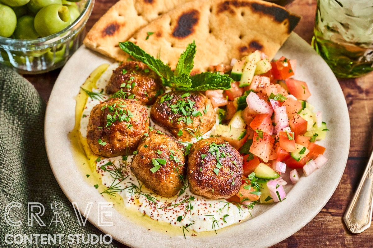 Spiced Lamb Meatballs with Yogurt and Herbs