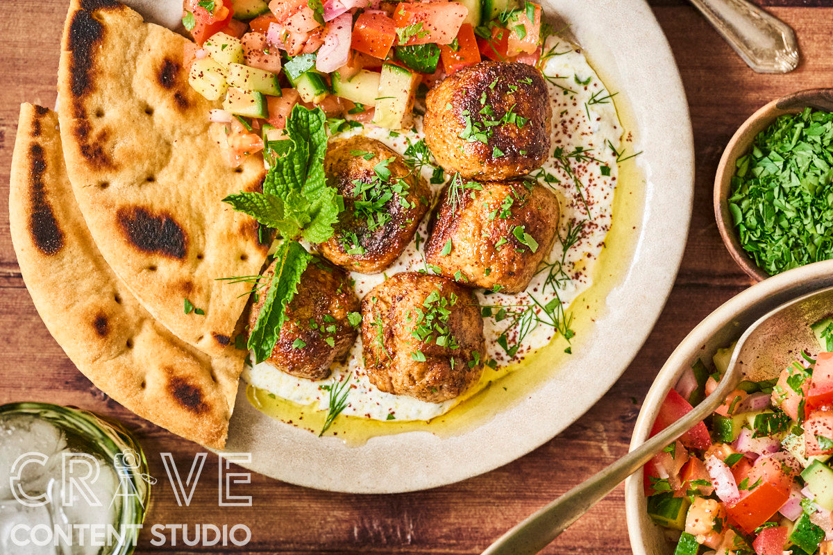Spiced Lamb Meatballs with Yogurt and Herbs