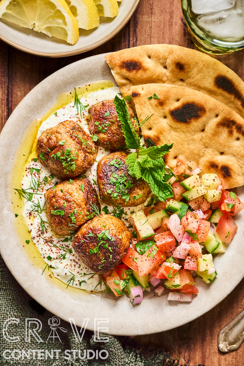 Spiced Lamb Meatballs with Yogurt and Herbs