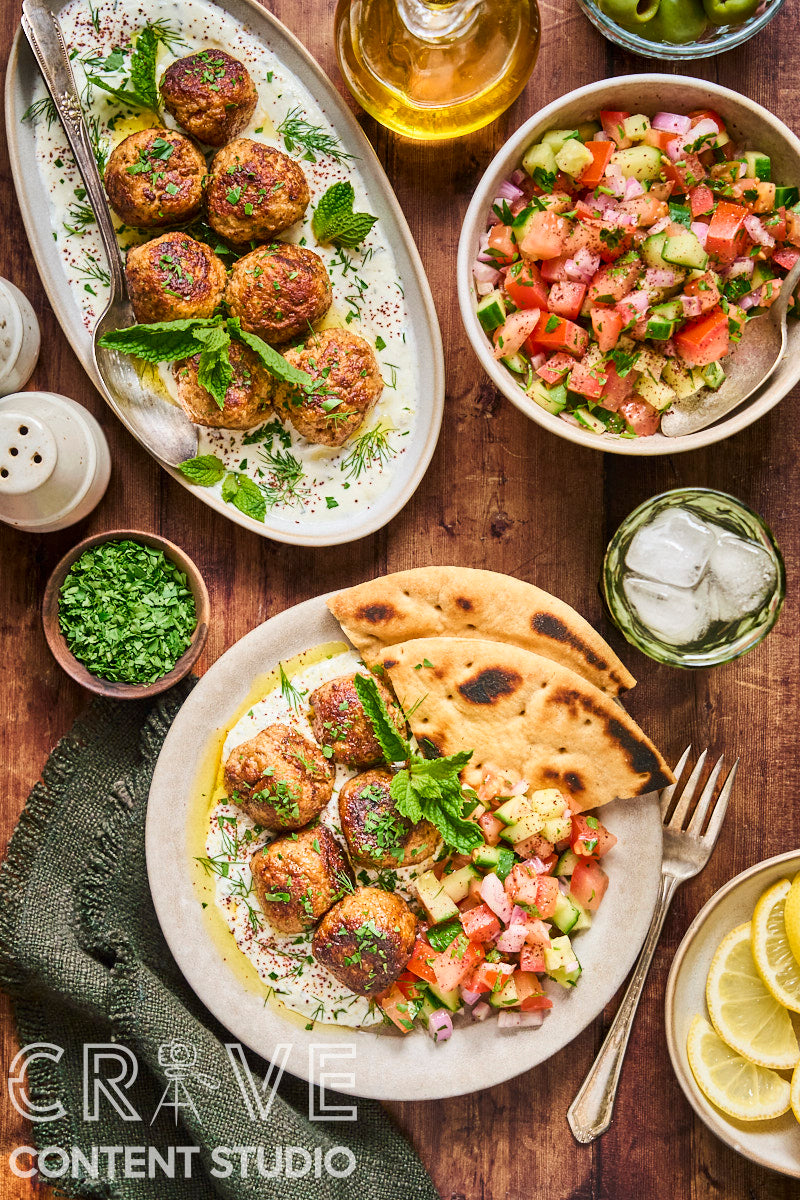 Spiced Lamb Meatballs with Yogurt and Herbs