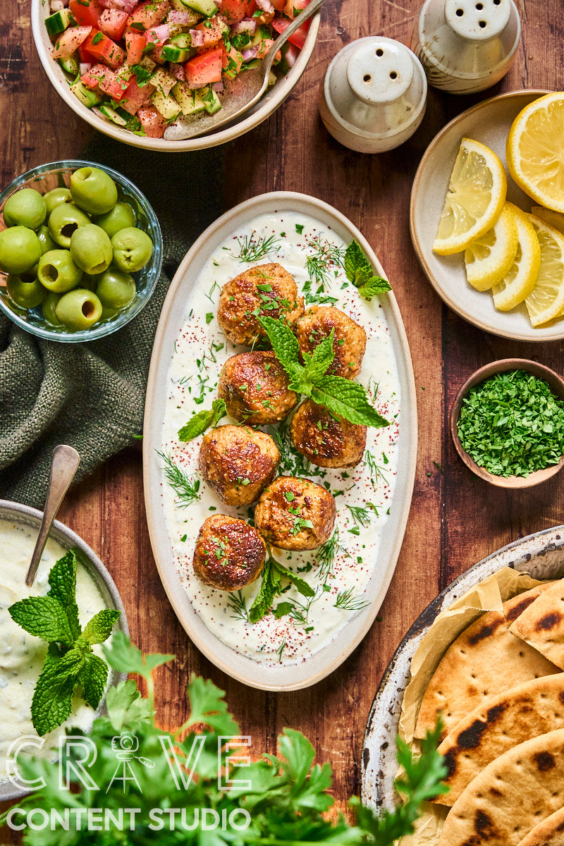 Spiced Lamb Meatballs with Yogurt and Herbs
