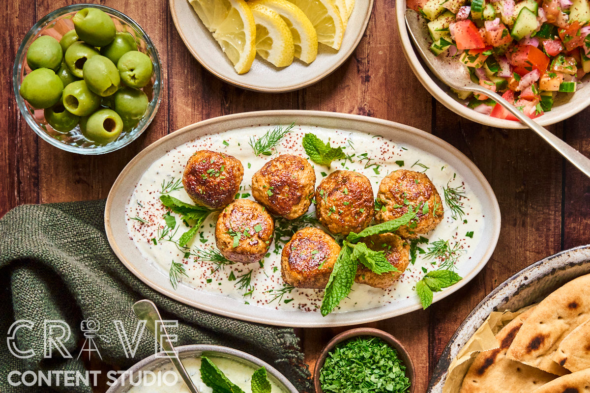 Spiced Lamb Meatballs with Yogurt and Herbs
