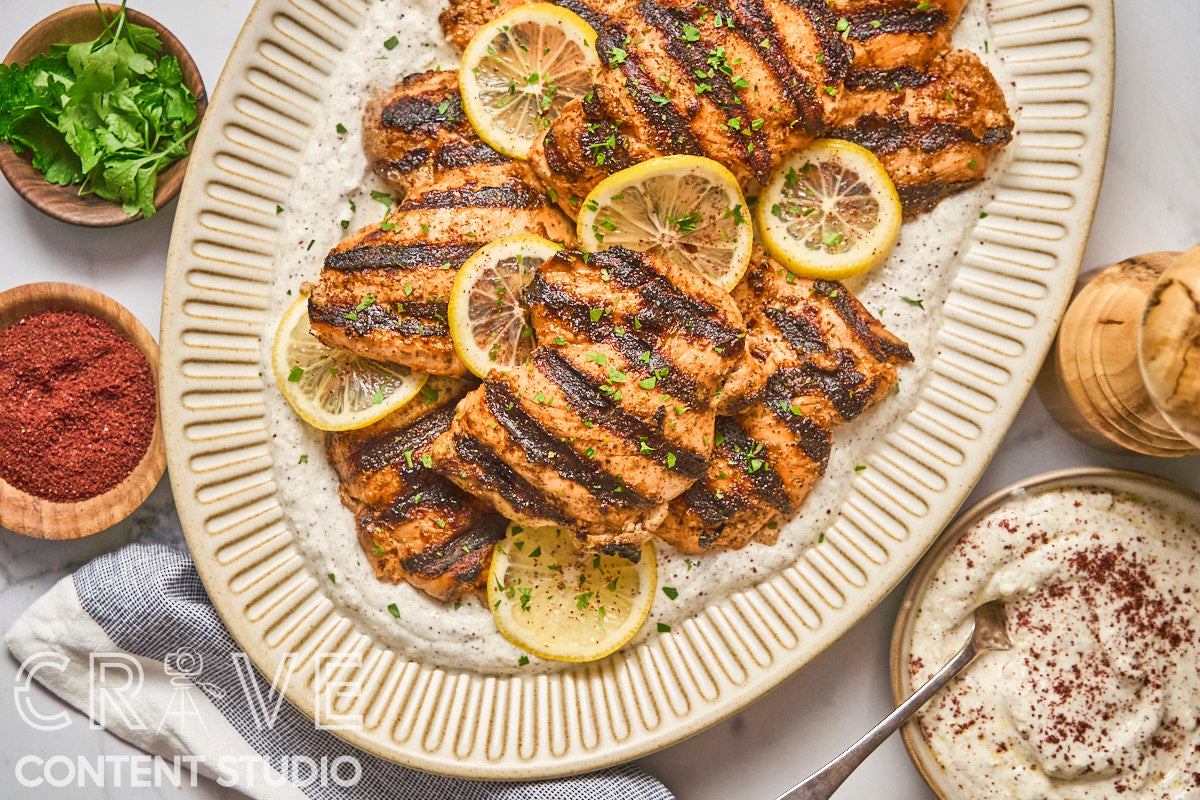 Sumac-Yogurt Marinated Chicken Thighs