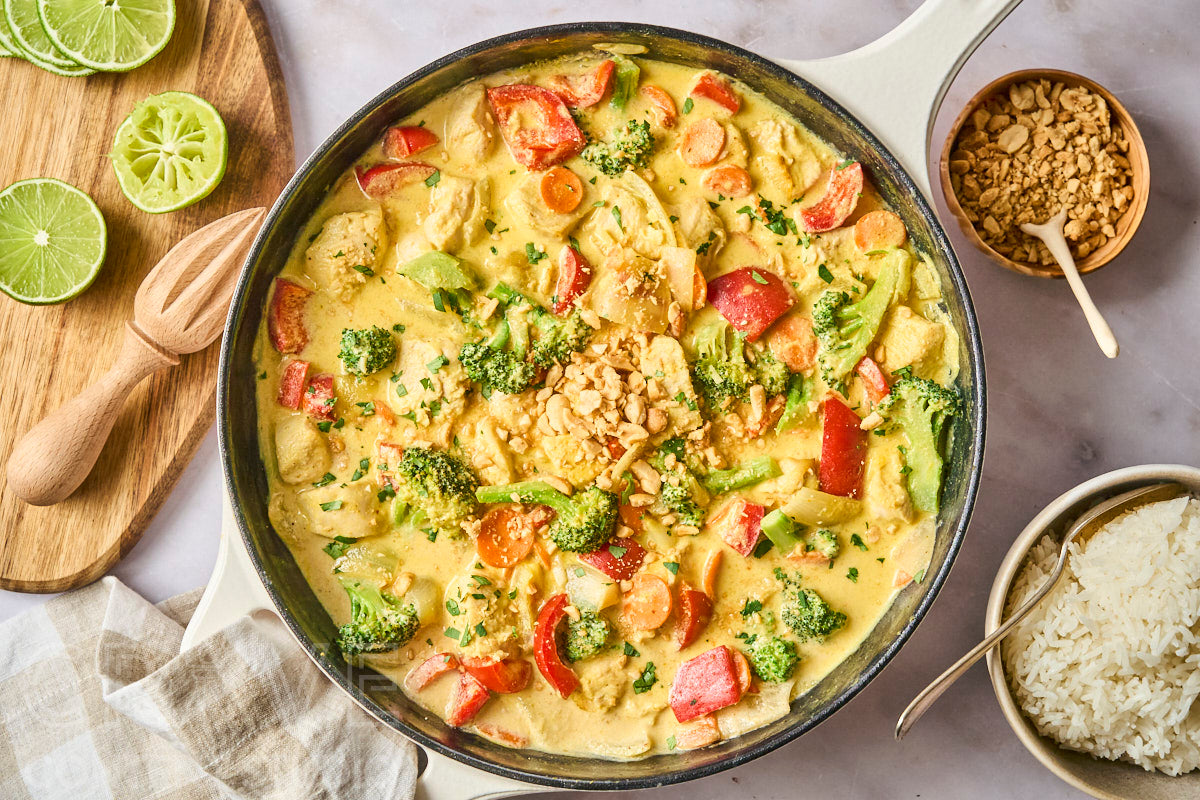 Thai-Style Yellow Curry with Chicken and Vegetables