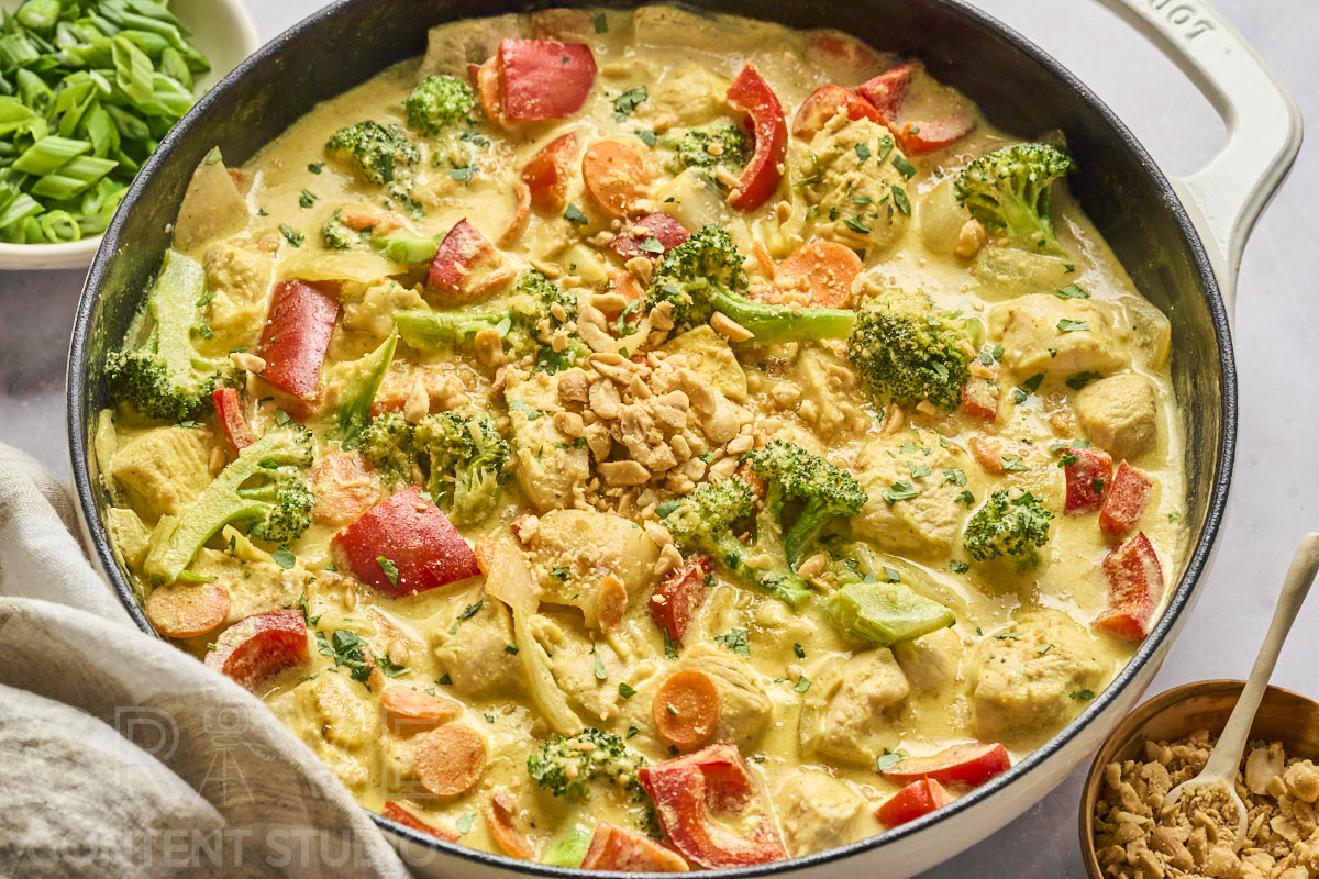 Thai-Style Yellow Curry with Chicken and Vegetables