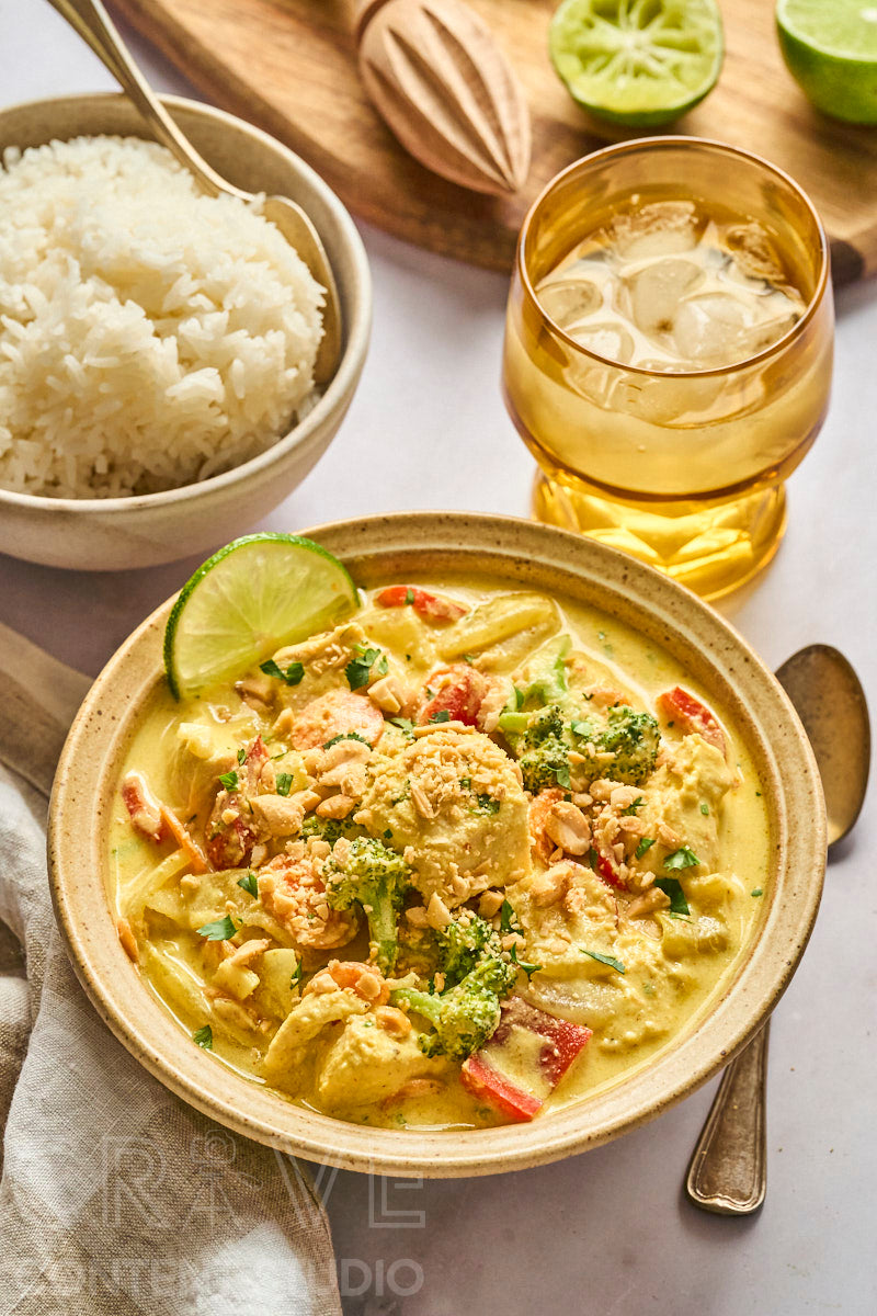 Thai-Style Yellow Curry with Chicken and Vegetables
