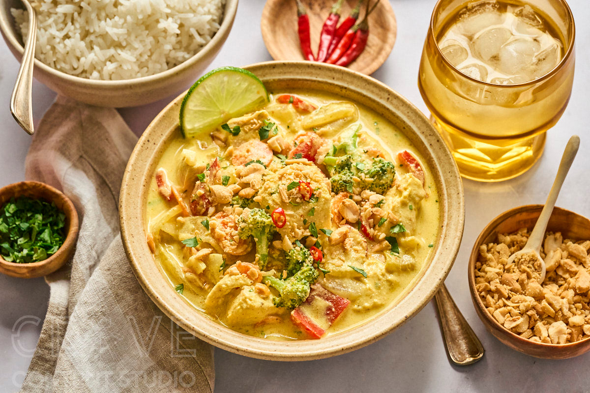 Thai-Style Yellow Curry with Chicken and Vegetables