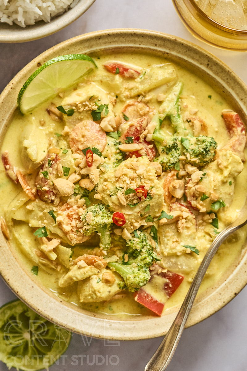 Thai-Style Yellow Curry with Chicken and Vegetables
