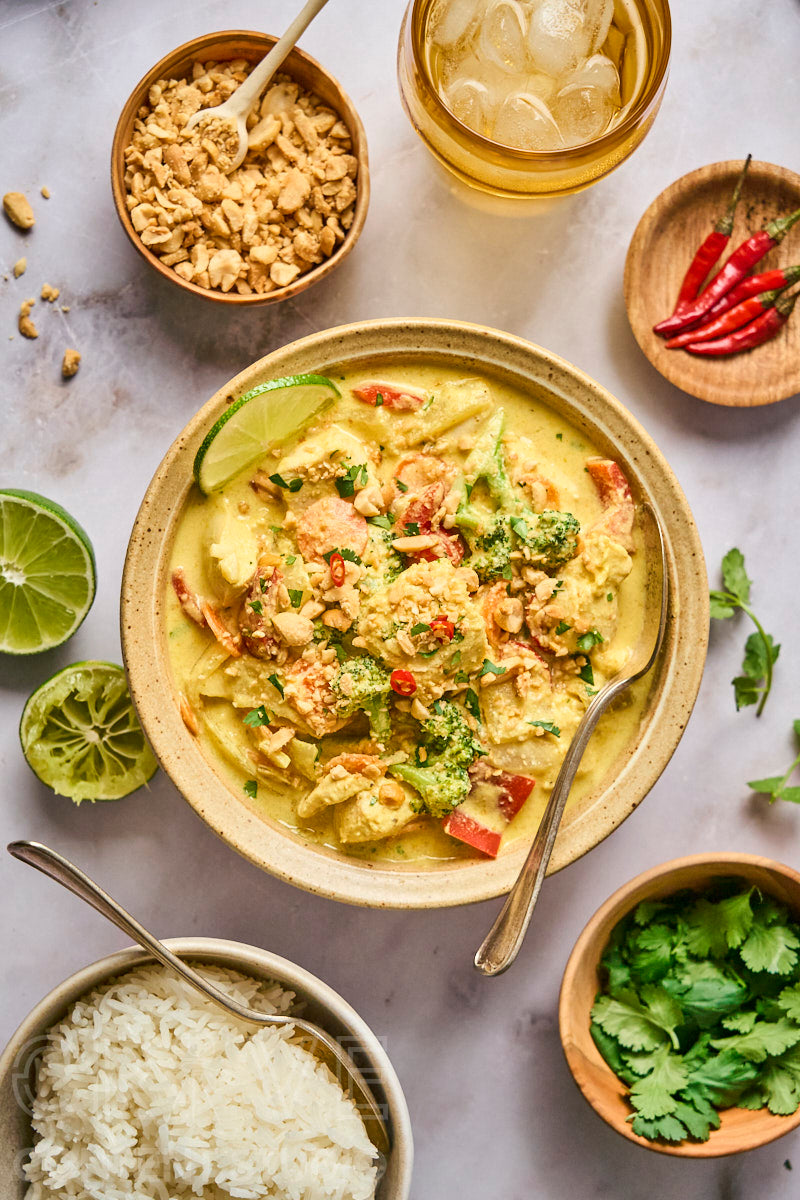 Thai-Style Yellow Curry with Chicken and Vegetables