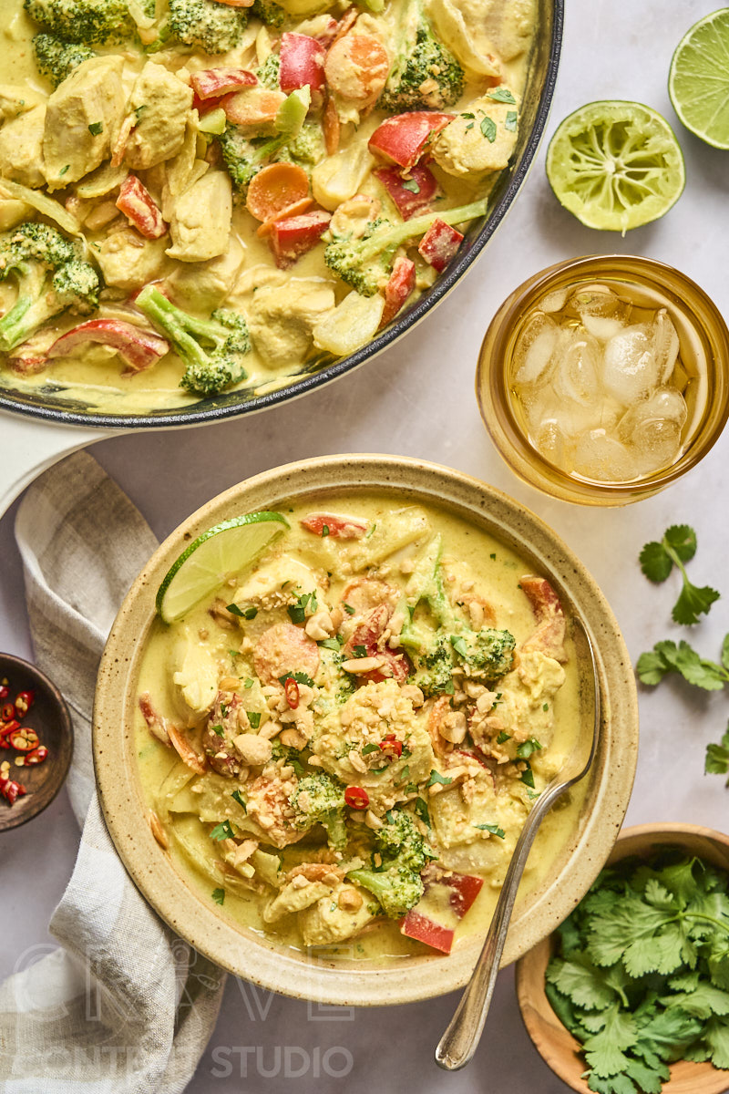 Thai-Style Yellow Curry with Chicken and Vegetables
