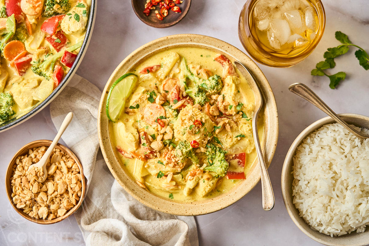 Thai-Style Yellow Curry with Chicken and Vegetables