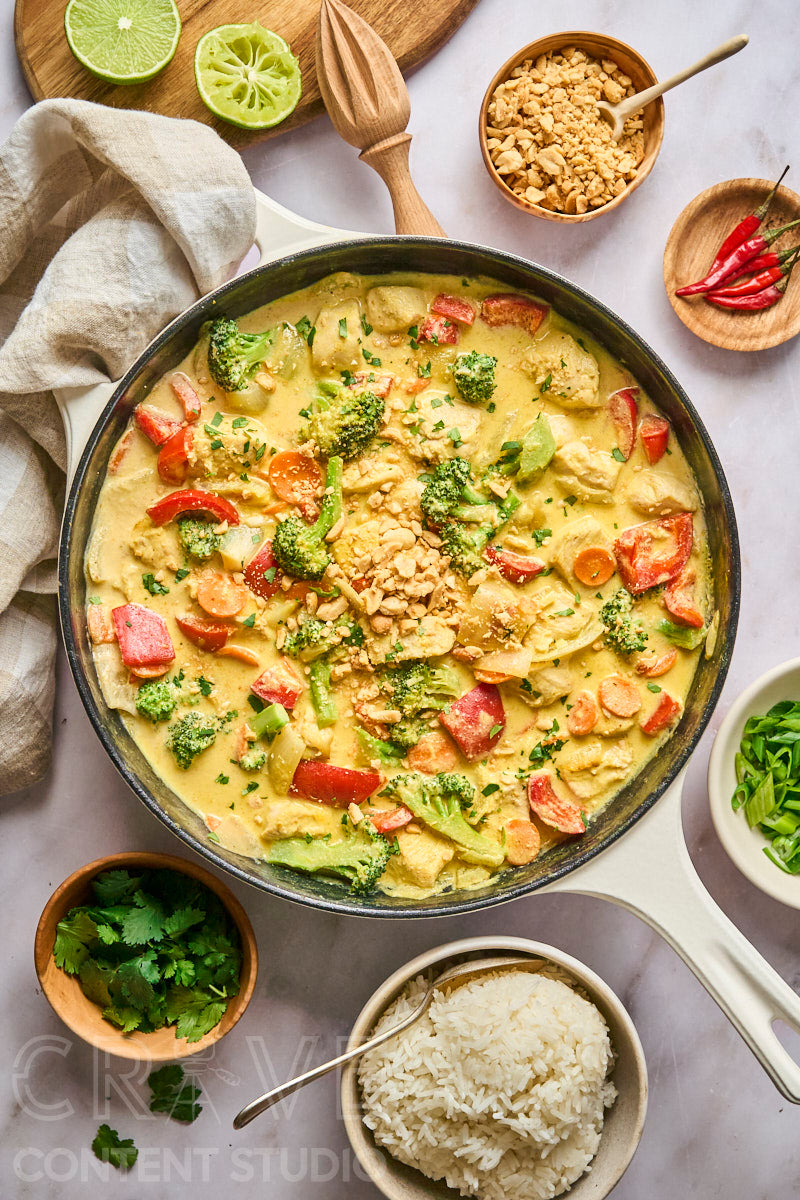 Thai-Style Yellow Curry with Chicken and Vegetables
