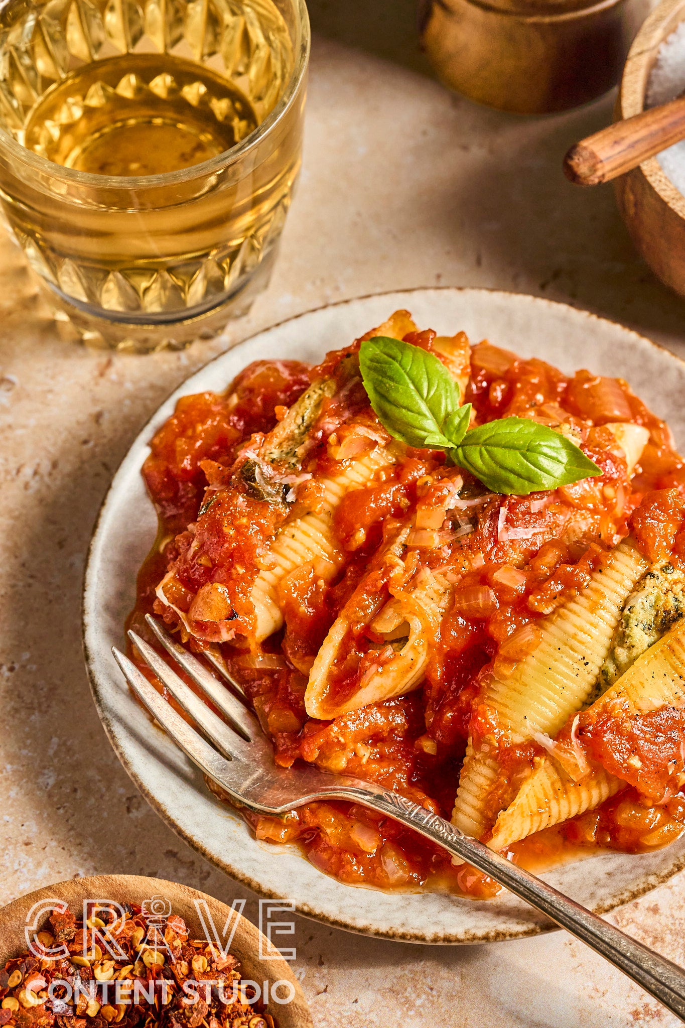 Tofu-Ricotta Stuffed Shells