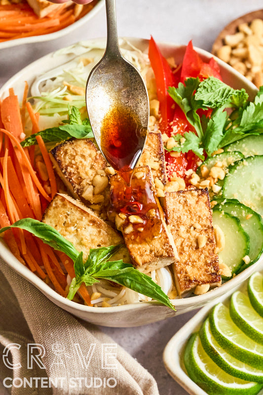 Vegan Vietnamese Bun Noodle Bowls