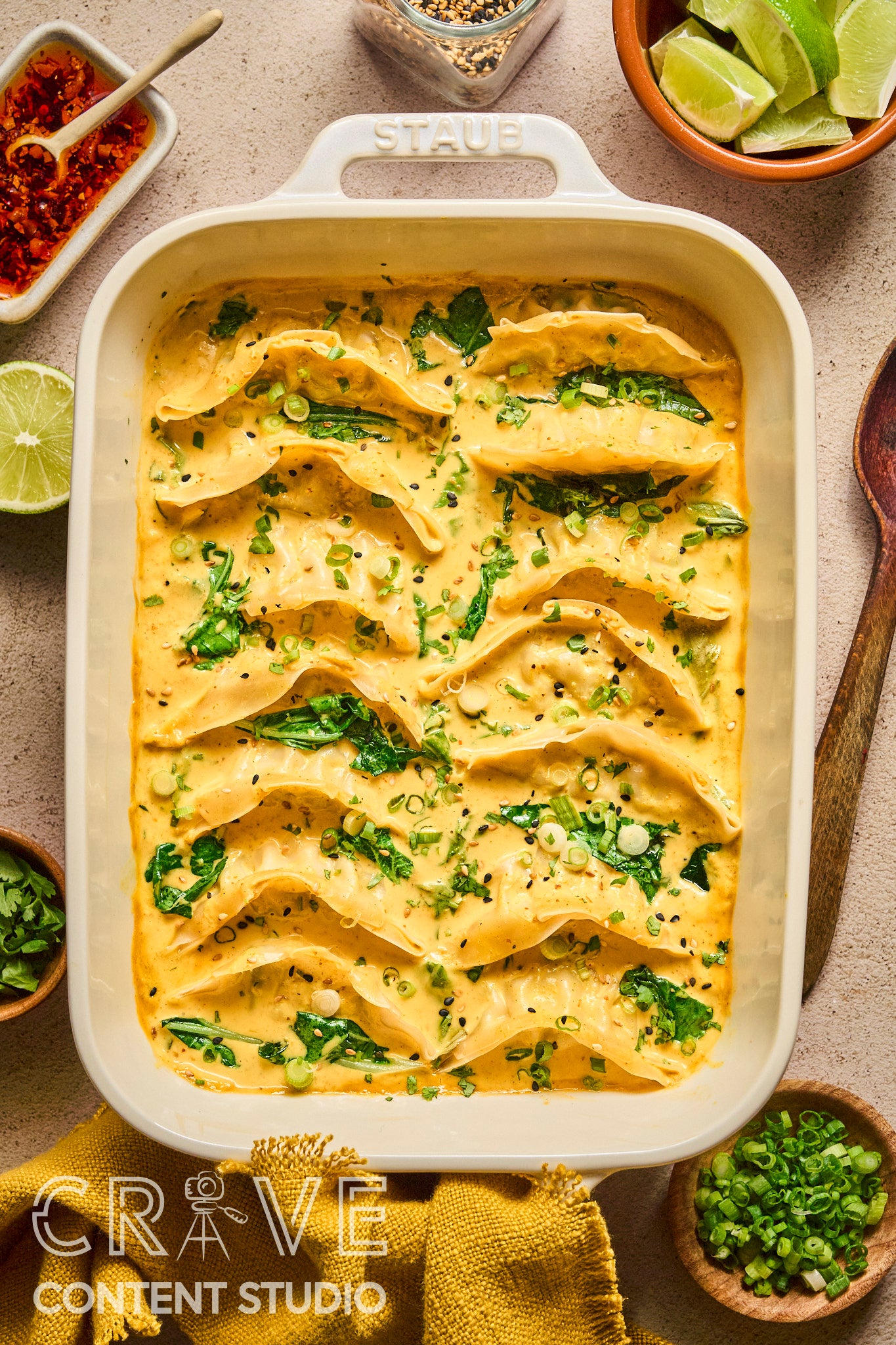 Yellow Curry Dumpling Bake