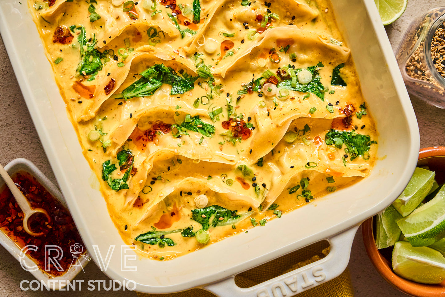 Yellow Curry Dumpling Bake