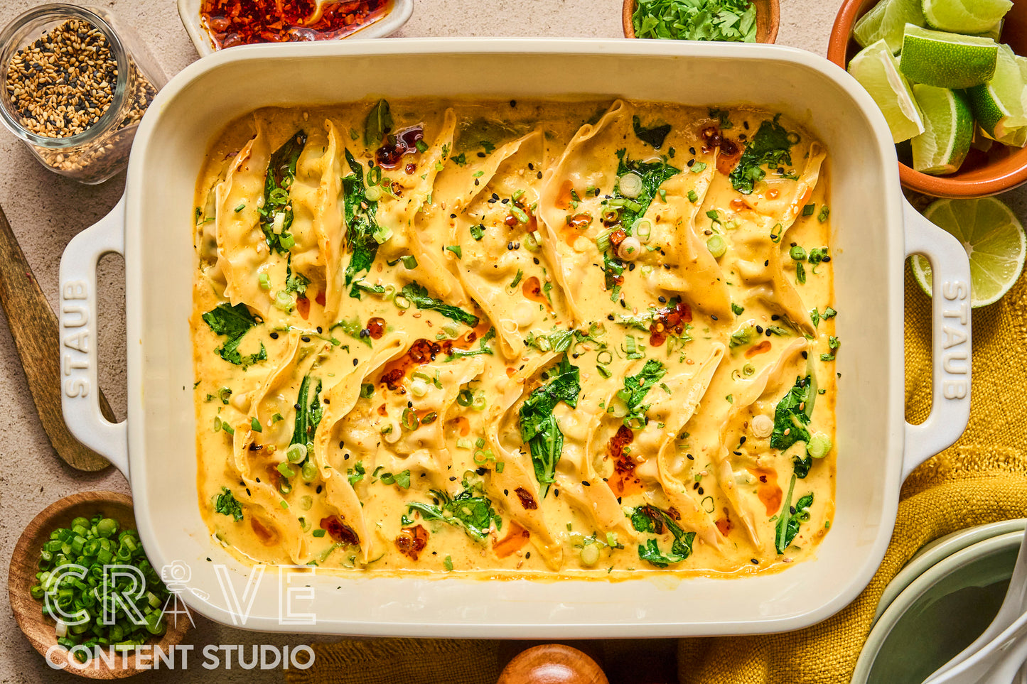 Yellow Curry Dumpling Bake