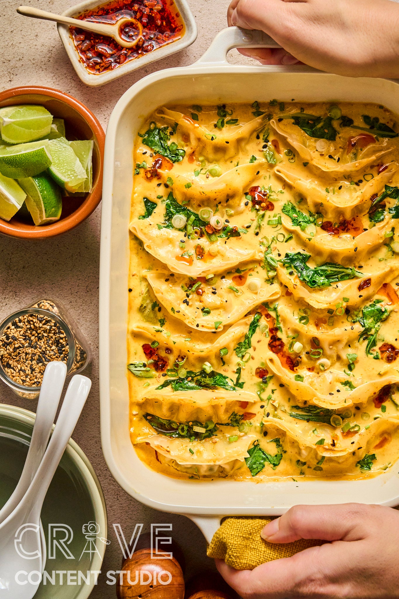 Yellow Curry Dumpling Bake