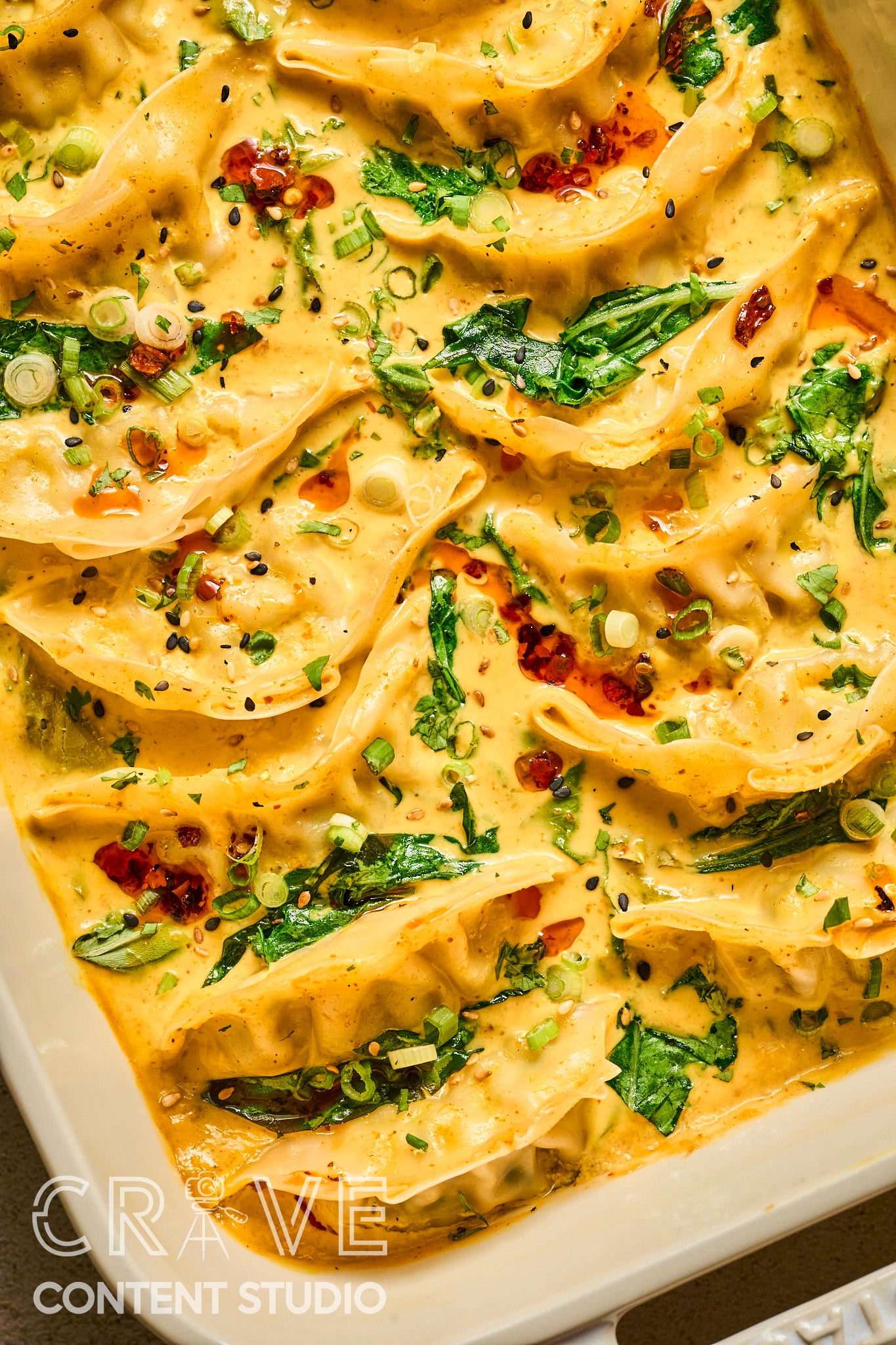 Yellow Curry Dumpling Bake